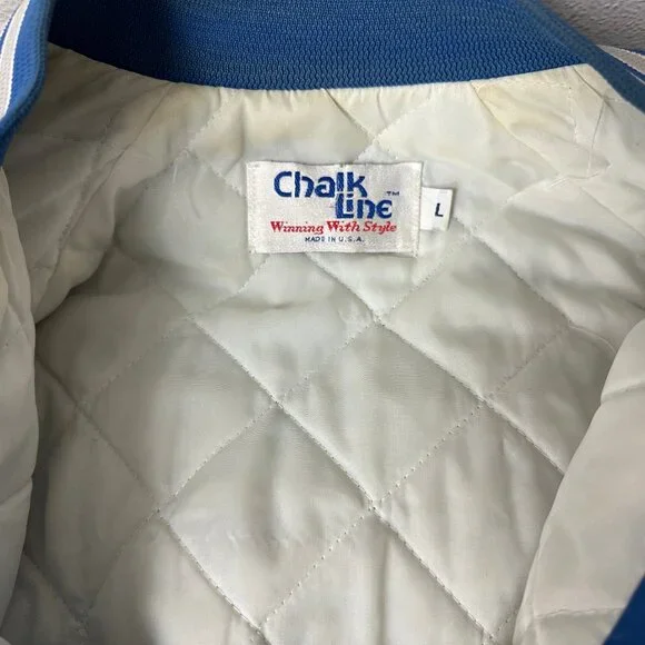 Vintage 90's Chalkline NFL Seattle Seahawks Satin Style Varsity Jacket - Picture 11 of 16